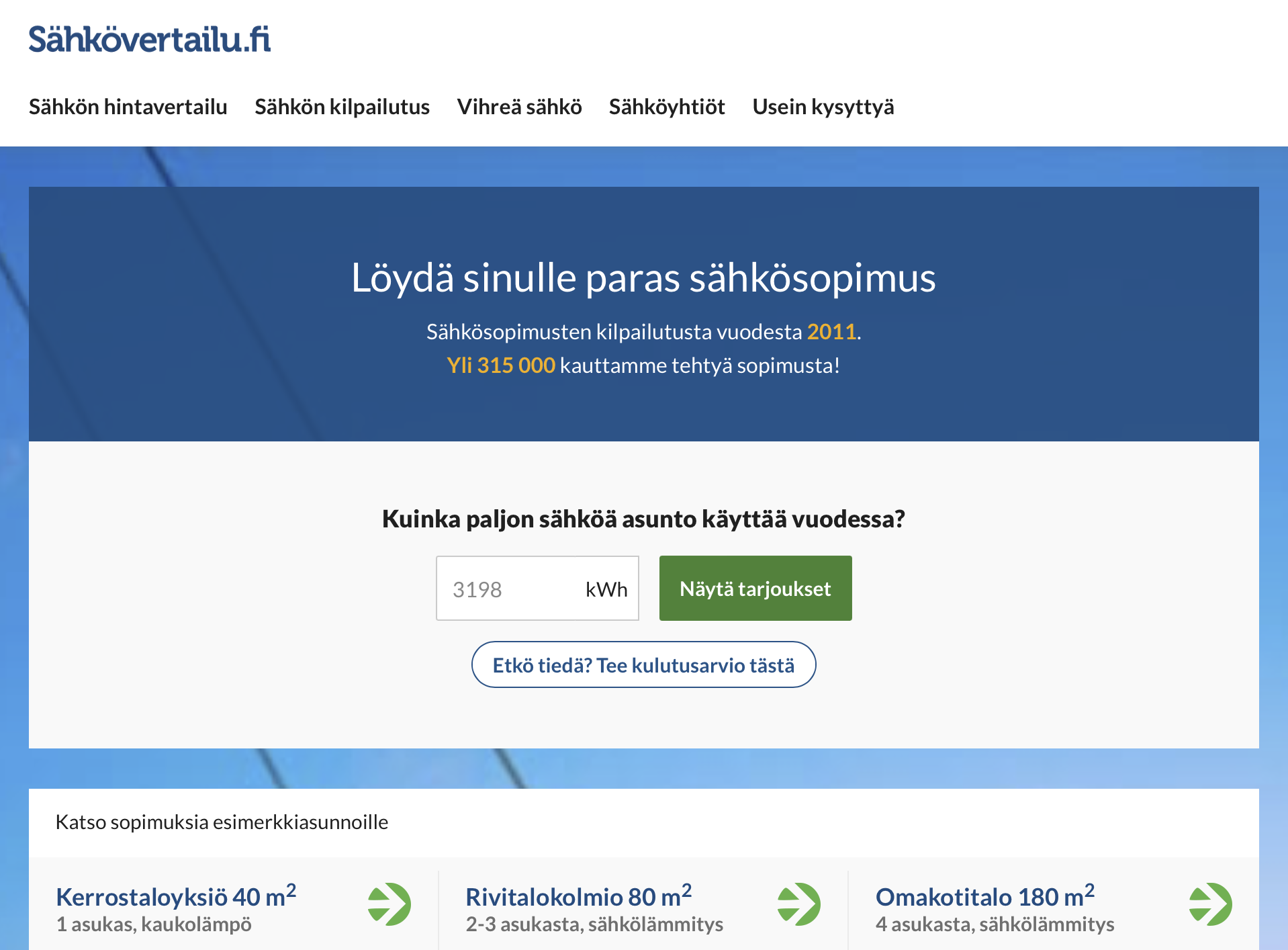 Sähkövertailun etusivu
